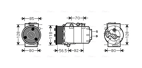 Airco compressor Ava Cooling FDAK394