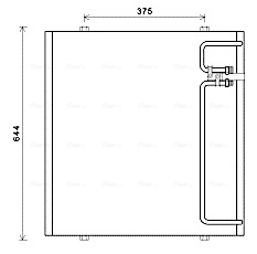 Airco condensor Ava Cooling FE5011