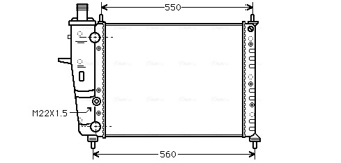 Radiateur Ava Cooling FTA2159