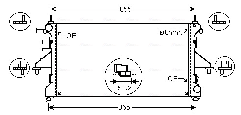 Radiateur Ava Cooling FT2453