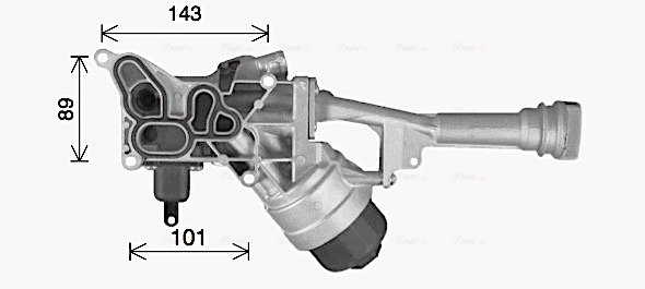 Ava Cooling Oliekoeler motorolie FT3478H