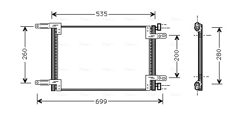 Airco condensor Ava Cooling FT5248
