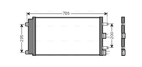 Airco condensor Ava Cooling FT5342D