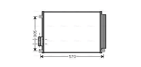 Airco condensor Ava Cooling FT5347D