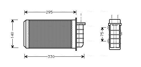 Kachelradiateur Ava Cooling FT6183