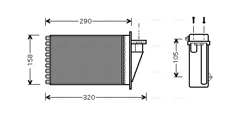 Kachelradiateur Ava Cooling FT6266