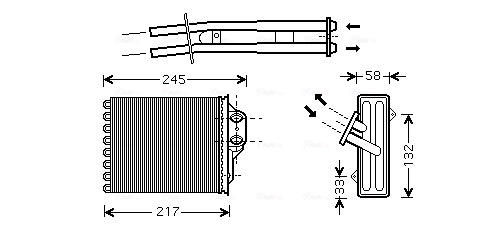 Kachelradiateur Ava Cooling FT6304