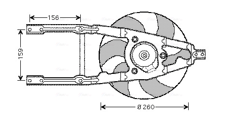 Ventilatorwiel-motorkoeling Ava Cooling FT7543