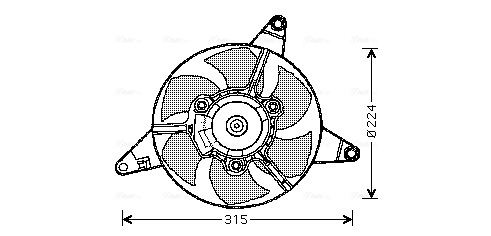 Ventilatorwiel-motorkoeling Ava Cooling FT7283