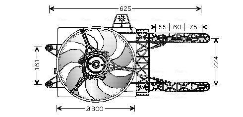 Ventilatorwiel-motorkoeling Ava Cooling FT7285