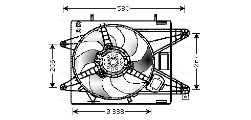 Ventilatorwiel-motorkoeling Ava Cooling FT7510