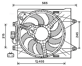 Ventilatorwiel-motorkoeling Ava Cooling FT7605