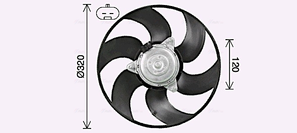 Ventilatorwiel-motorkoeling Ava Cooling FT7619