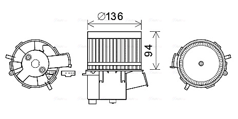 Kachelventilator Ava Cooling FT8435