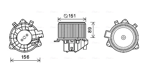 Kachelventilator Ava Cooling FT8439