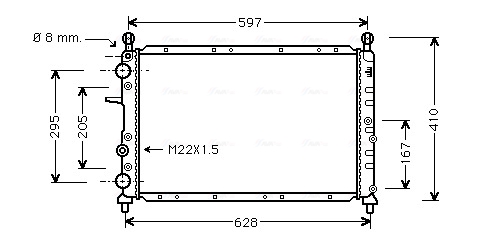 Radiateur Ava Cooling FTA2096