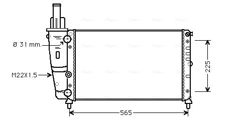 Radiateur Ava Cooling FTA2139