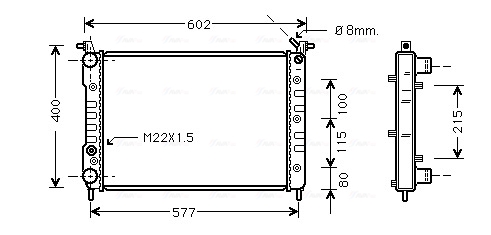 Radiateur Ava Cooling FTA2232