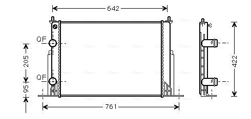 Radiateur Ava Cooling FTA2244