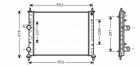 Radiateur Ava Cooling FTA2249