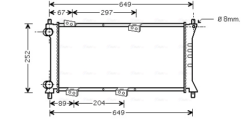 Radiateur Ava Cooling FTA2258