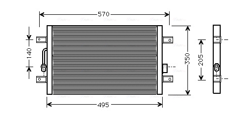 Airco condensor Ava Cooling FTA5240