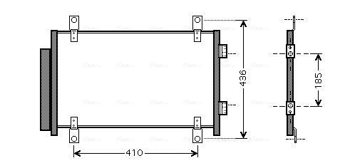 Airco condensor Ava Cooling FTA5351D