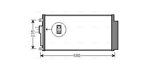 Airco condensor Ava Cooling FTA5386D