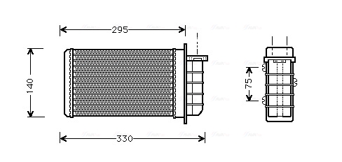 Kachelradiateur Ava Cooling FTA6191