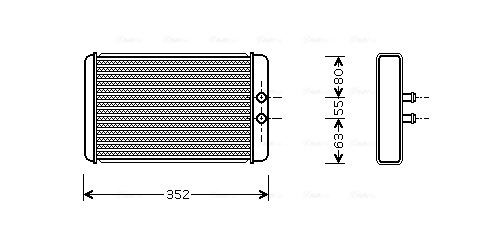 Kachelradiateur Ava Cooling FTA6265