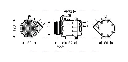 Airco compressor Ava Cooling FTK366