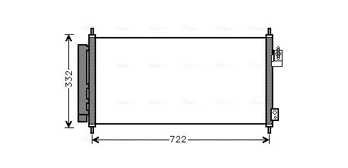 Airco condensor Ava Cooling HD5248D