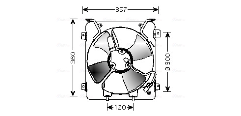 Ventilatorwiel-motorkoeling Ava Cooling HD7523