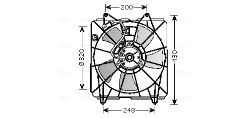 Ventilatorwiel-motorkoeling Ava Cooling HD7525