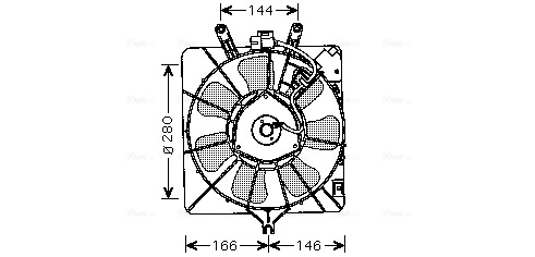 Ventilatorwiel-motorkoeling Ava Cooling HD7535