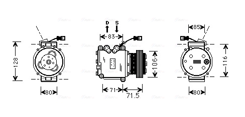 Airco compressor Ava Cooling HDAK009