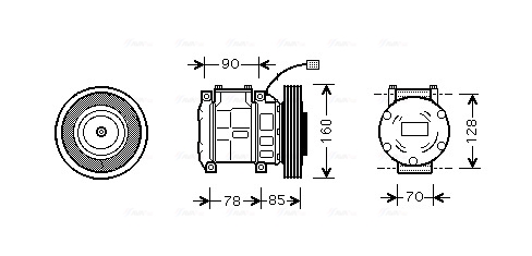 Airco compressor Ava Cooling HDAK019