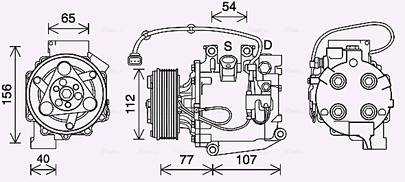 Airco compressor Ava Cooling HDAK311