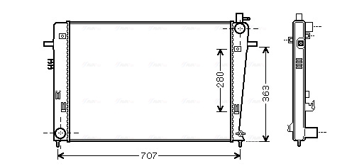 Radiateur Ava Cooling HY2328