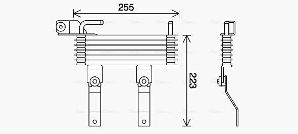 Oliekoeler motorolie Ava Cooling HY3369