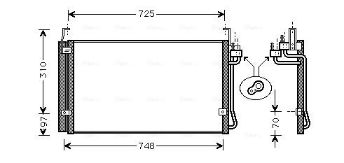 Airco condensor Ava Cooling HY5072D