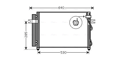 Airco condensor Ava Cooling HY5195D