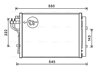 Airco condensor Ava Cooling HY5445D