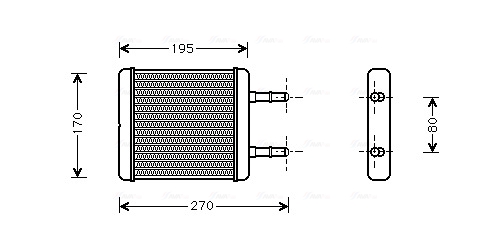 Kachelradiateur Ava Cooling HY6061