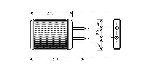 Kachelradiateur Ava Cooling HY6069