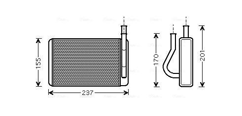 Kachelradiateur Ava Cooling HY6089