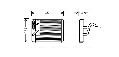 Kachelradiateur Ava Cooling HY6120