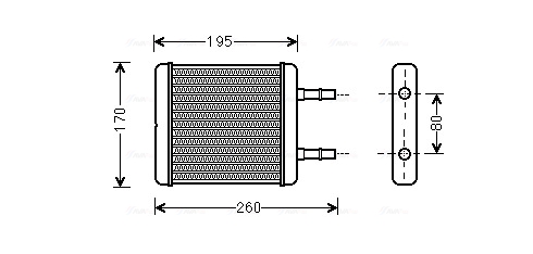 Kachelradiateur Ava Cooling HY6216