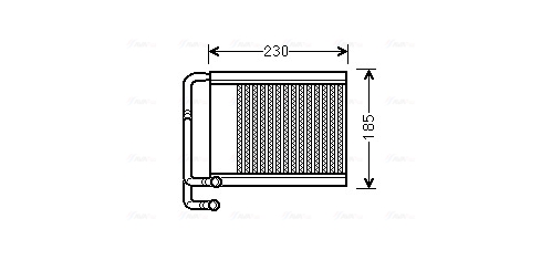 Kachelradiateur Ava Cooling HY6313