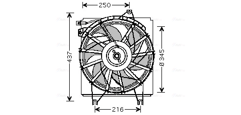 Ventilatorwiel-motorkoeling Ava Cooling HY7503